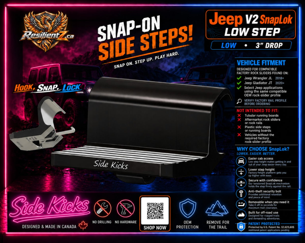 Jeep V2 SnapLok Low Step